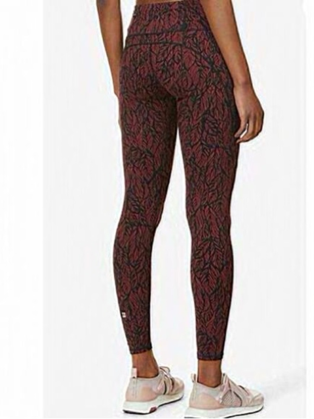 SWEATY BETTY The Power Full Length 27” Red Fig Print Leggings